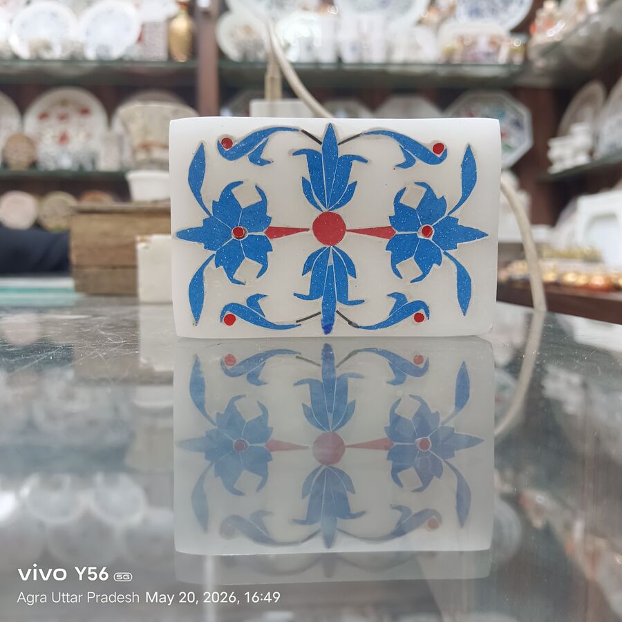 Marble Jewellery Box — Design 7 Agra