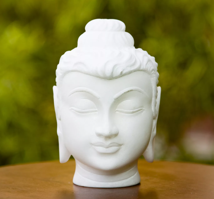 Marble Buddha Head Agra